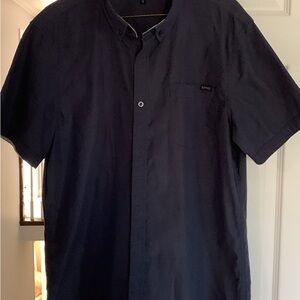 Buffalo David Bitton Dark Navy and Grey Casual Button Down Shirts (2 shirts)